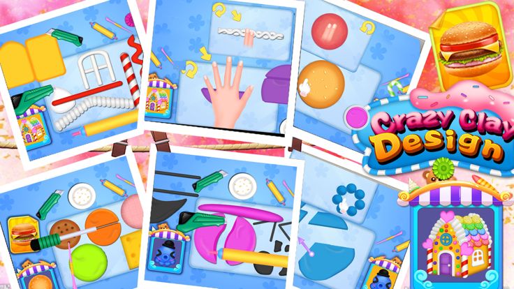 动手做 － 欢乐粘土设计汉堡房子和章鱼游戏截图