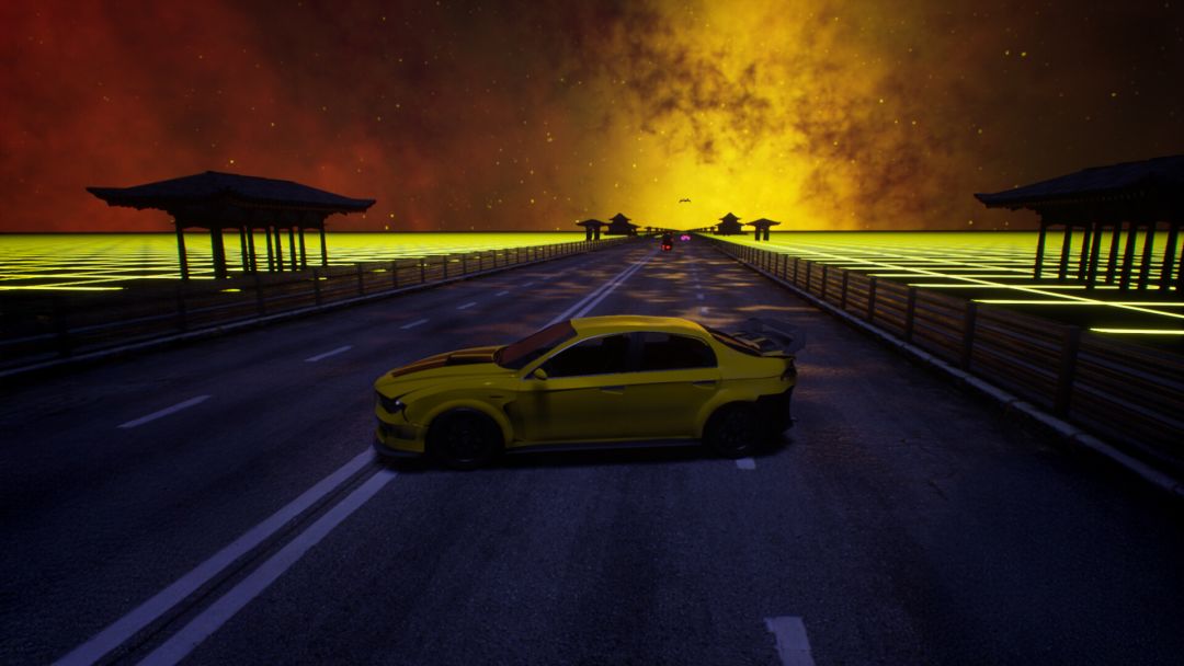 Synthwave Burnout游戏截图