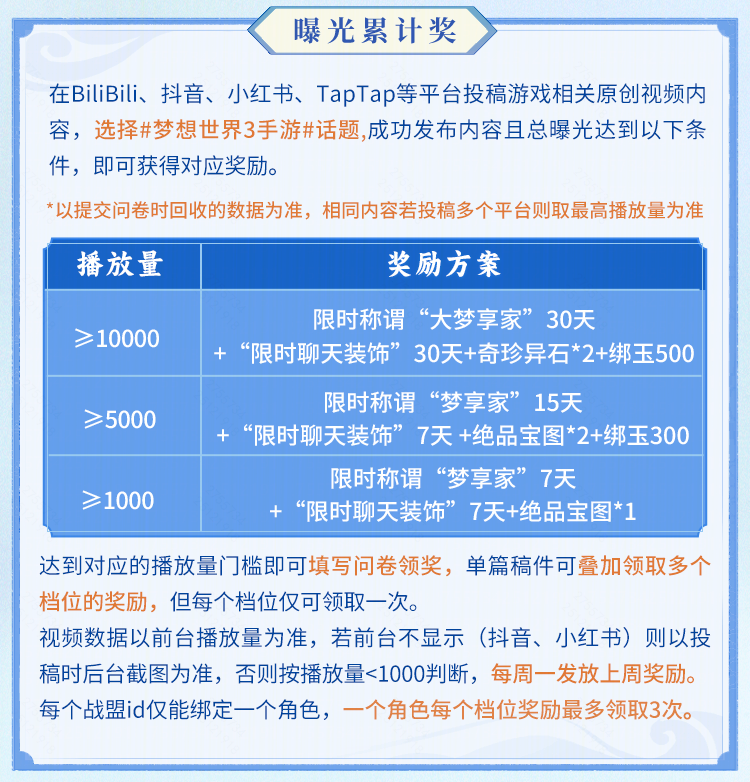 第二期玩家共创活动开启