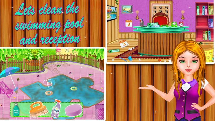 酒店 房间 洗衣 女孩游戏截图