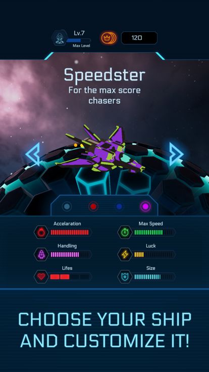 Galaxy Swirl: Hexa Endless Run游戏截图