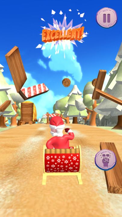 Santa Runner 3D-Christmas Game游戏截图