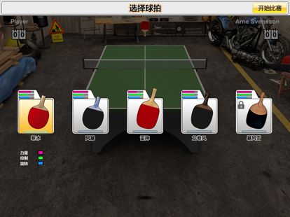 虚拟乒乓球: 随机球拍高清版游戏截图