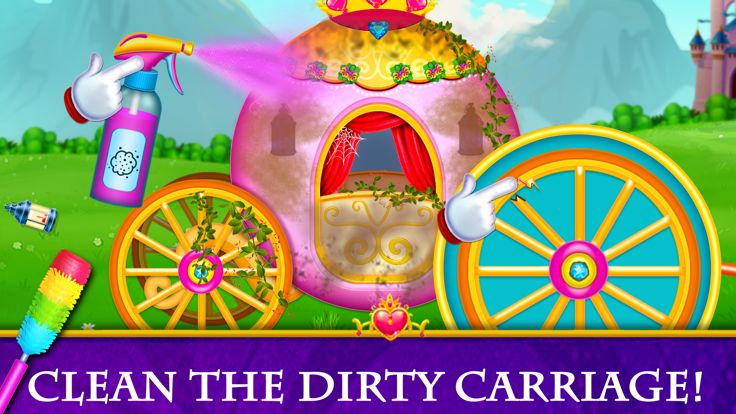 Princess House Cleaning Games游戏截图