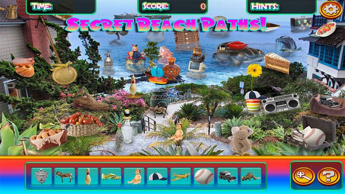 Hidden Objects California Beaches & Ocean Puzzle游戏截图