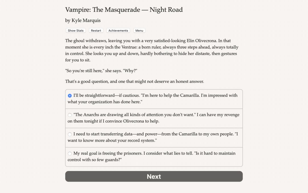 Vampire: The Masquerade — Night Road游戏截图