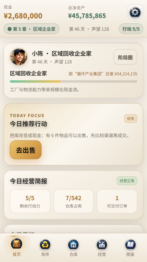 我靠捡废品成为首富游戏截图