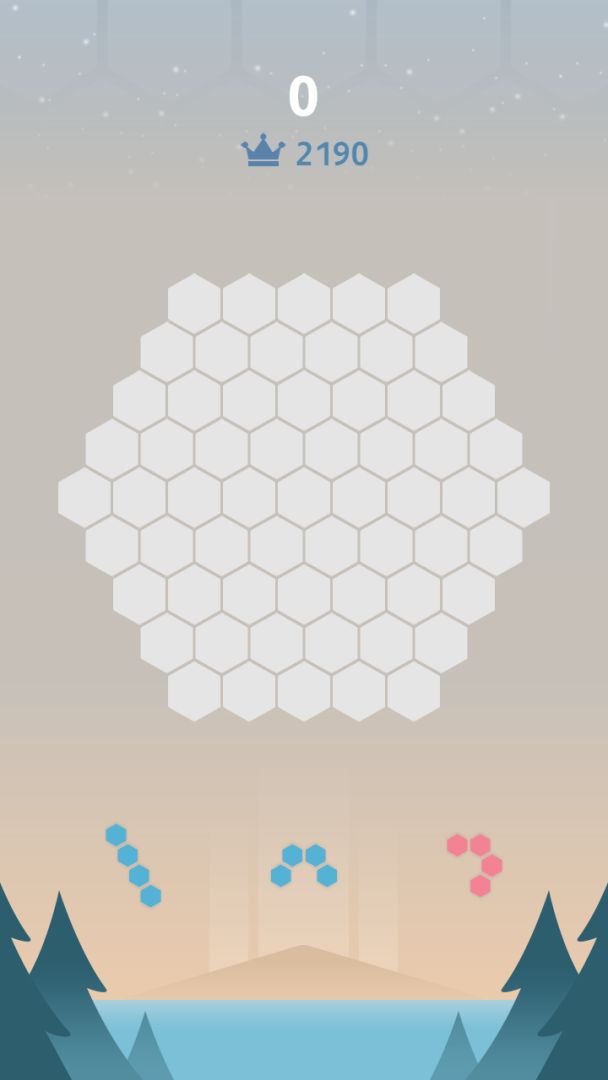 方块:六边形拼图游戏截图