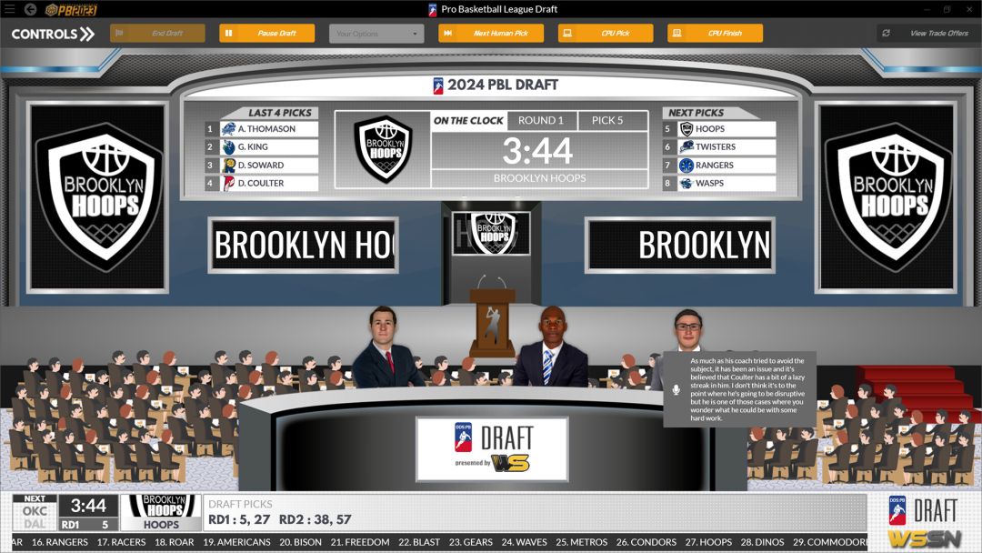 Draft Day Sports: Pro Basketball 2023游戏截图