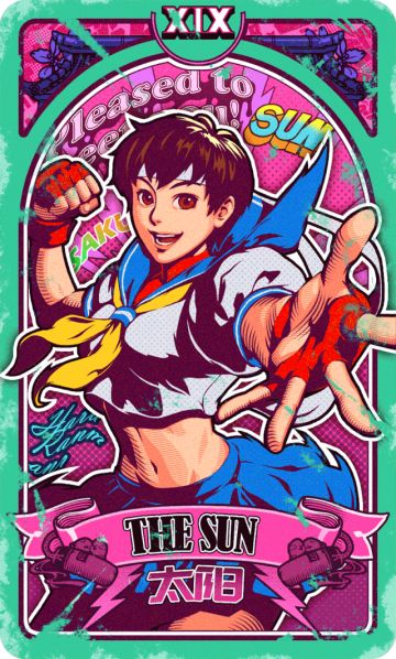 街霸对决:春丽拍了拍“格斗家”，说今天的你会有好运哦~