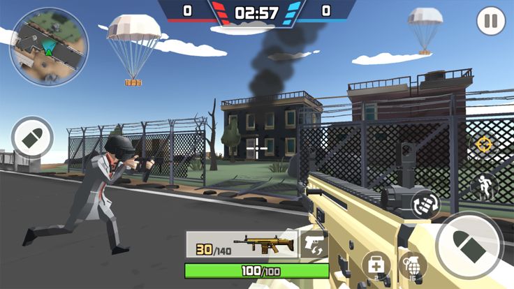 刺激战场:多人模拟枪战射击单机小游戏-枪战王者像素休闲手游游戏截图
