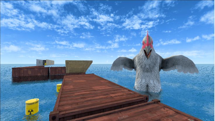 لعبة الدجاجة - لعبة رعب游戏截图