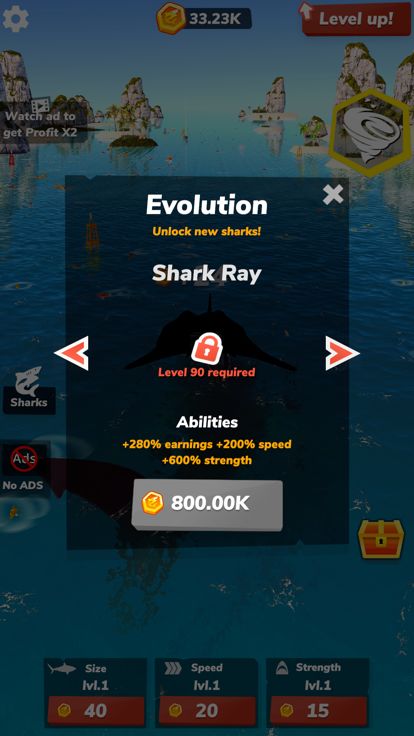 Idle Shark 2-Mega Tycoon Game游戏截图
