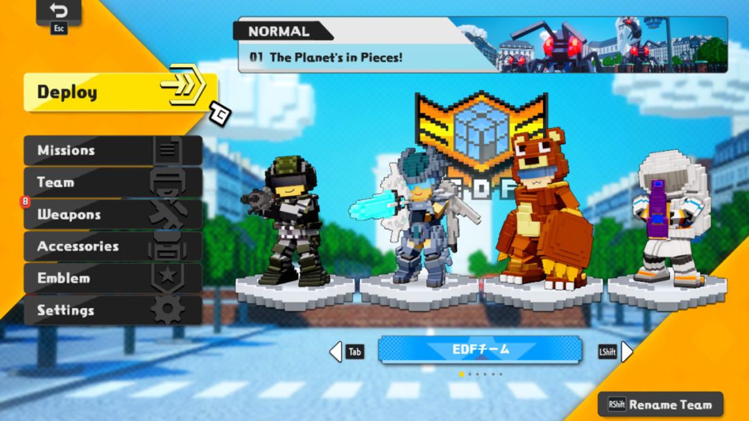 圆滚地球变四方?! 数码方块地球防卫军 EARTH DEFENSE FORCE: WORLD BROTHERS游戏截图