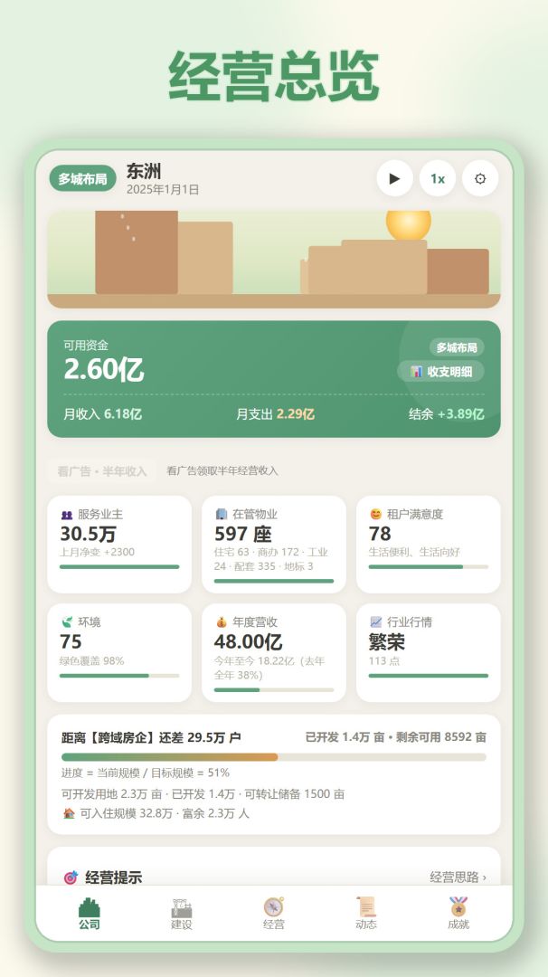 打造地产集团游戏截图