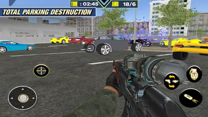 Shoot Car Crazy: Destroy City游戏截图
