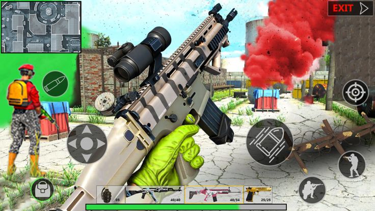 掩护枪射击战争游戏游戏截图