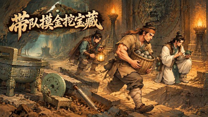 带队摸金挖宝藏 封面