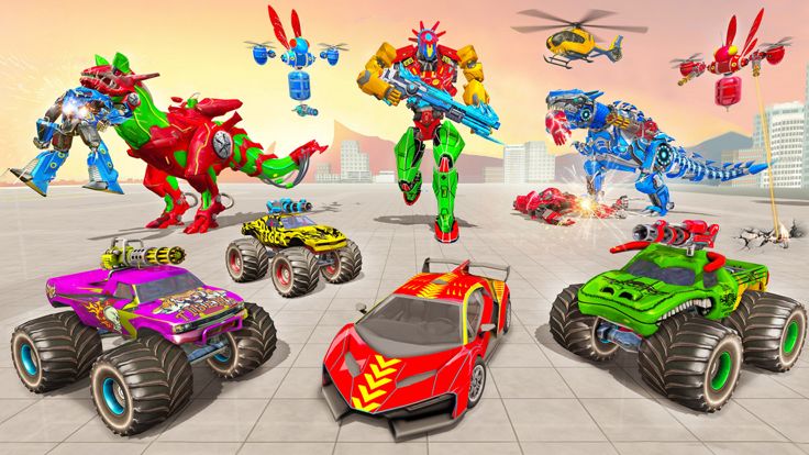 合并机器人游戏 - 改造机器人大战游戏截图