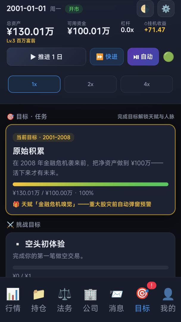 重生2001:有请下一位天才交易员游戏截图