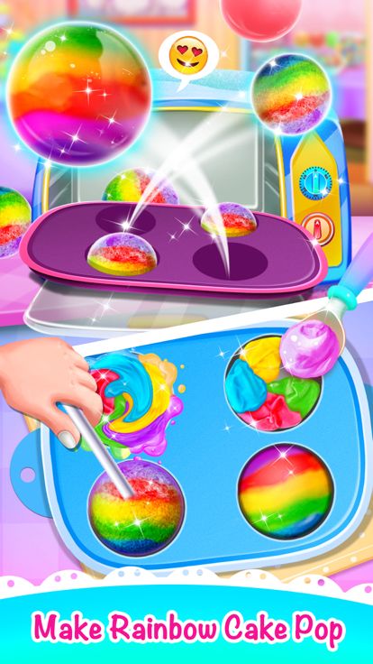 Sweet Unicorn Cake Pop Dessert游戏截图