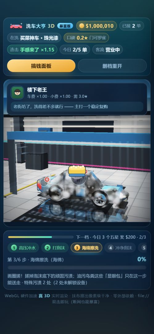 什么叫我靠洗车成宇宙首富了游戏截图