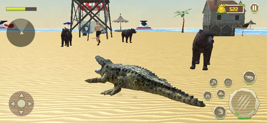Crocodile Attack Animal Games游戏截图