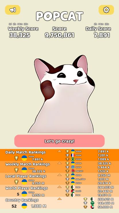 PopCat Click游戏截图