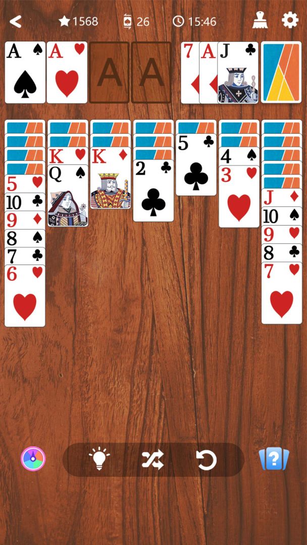 卡牌接龙游戏截图