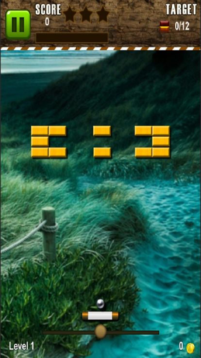 砖破碎球游戏截图