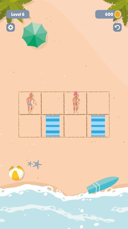 Towel Sort - Beach Edition游戏截图
