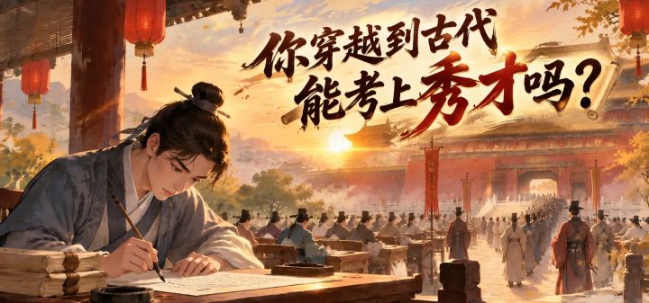 你穿越到古代能考上秀才吗? 封面
