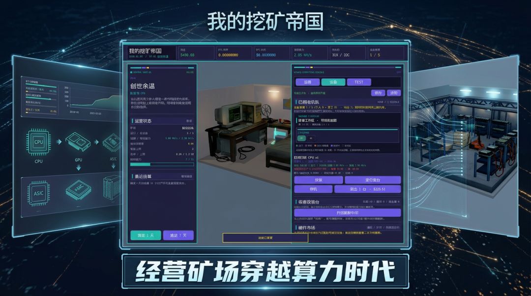 我的挖矿帝国游戏截图