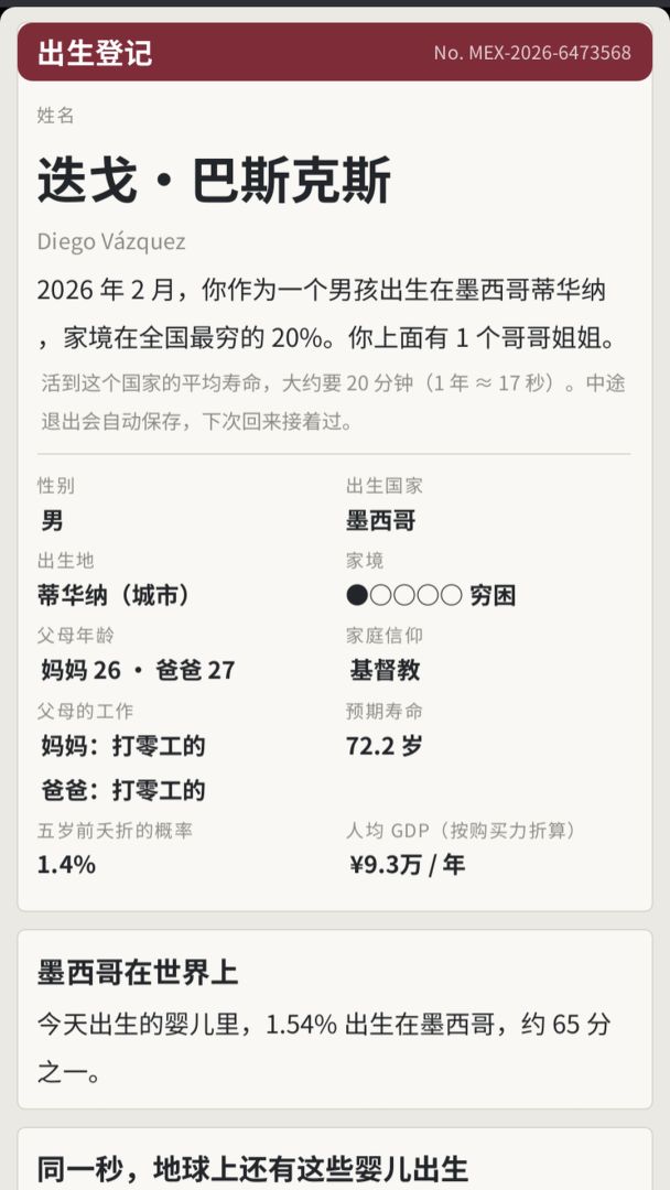 全球人生模拟器游戏截图