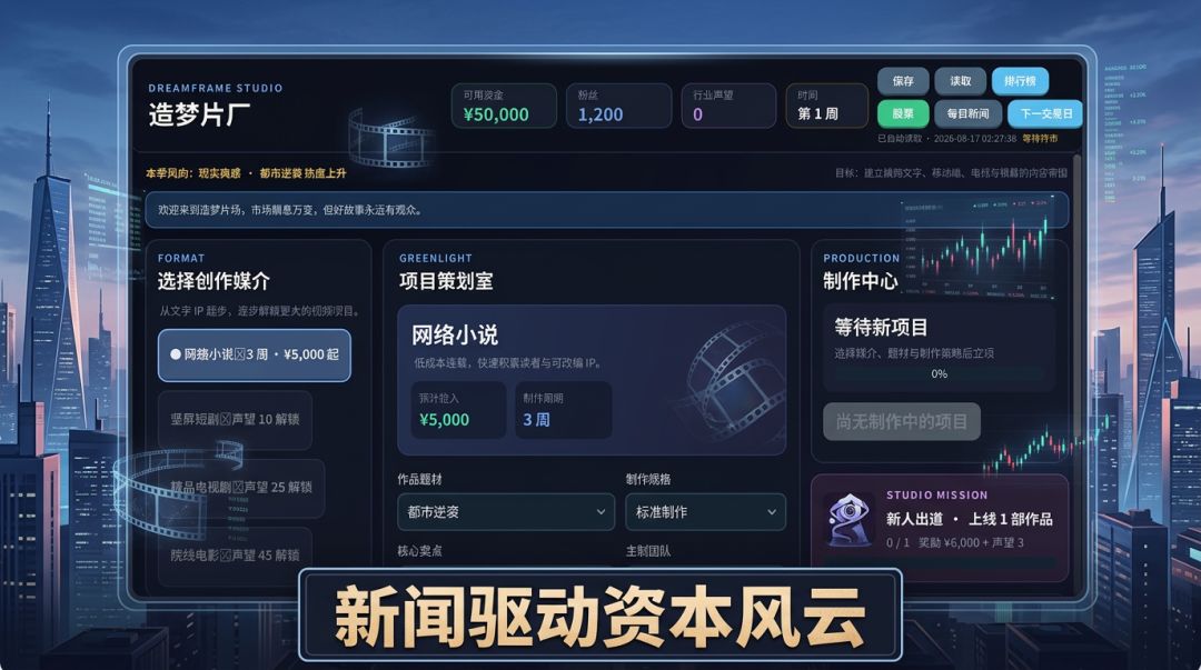星光制片厂:爆款人生游戏截图