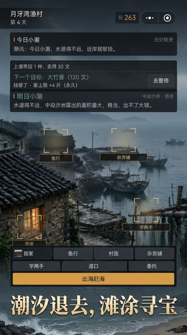 重回渔村：退潮赶海模拟器游戏截图