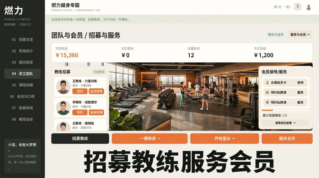 燃力健身帝国游戏截图