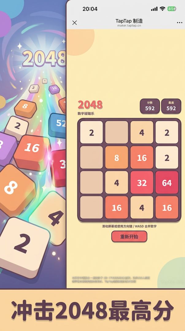 2048数字碰撞游戏截图