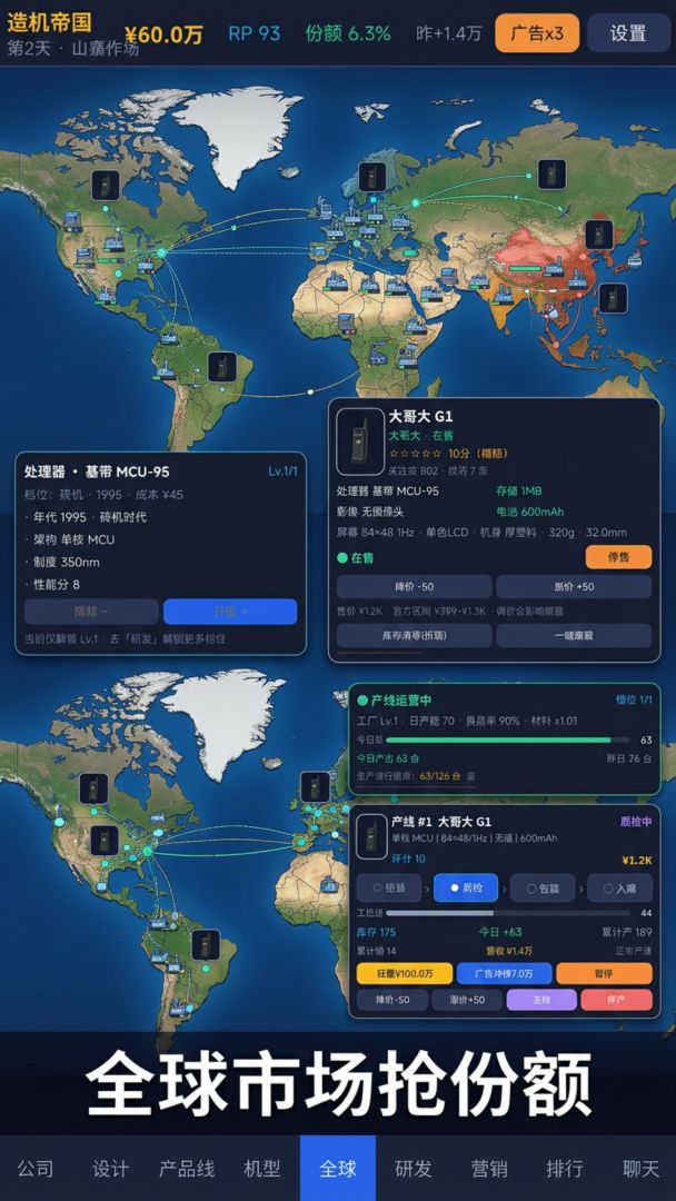 手机大亨:造机帝国游戏截图