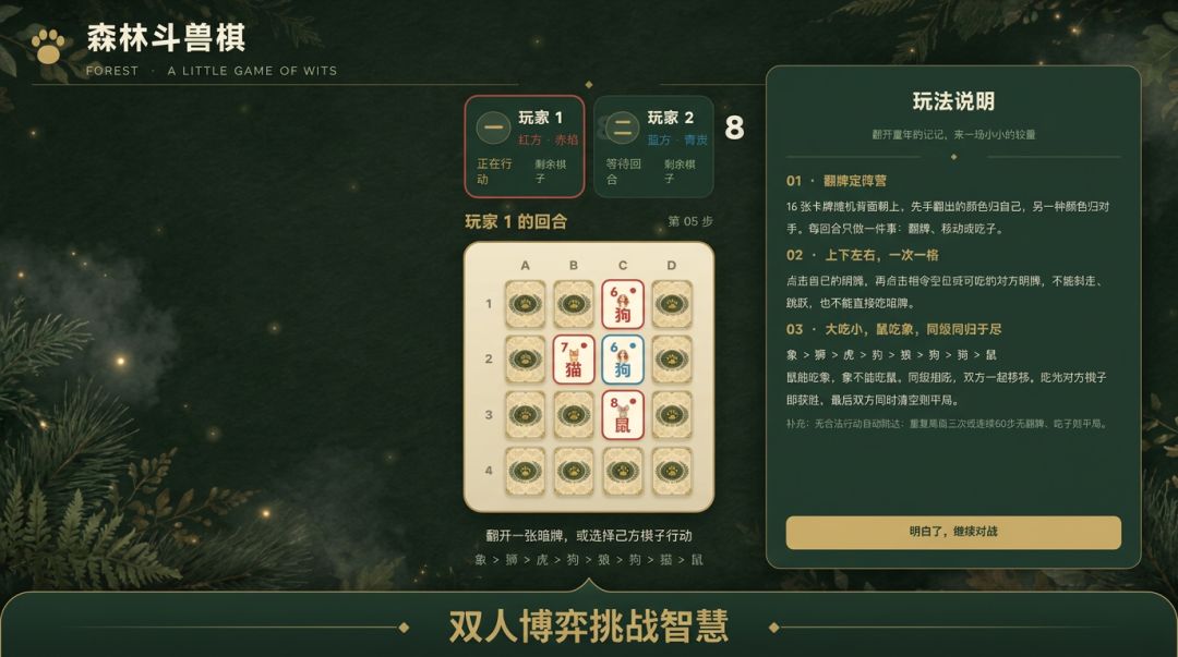 森林斗兽棋游戏截图