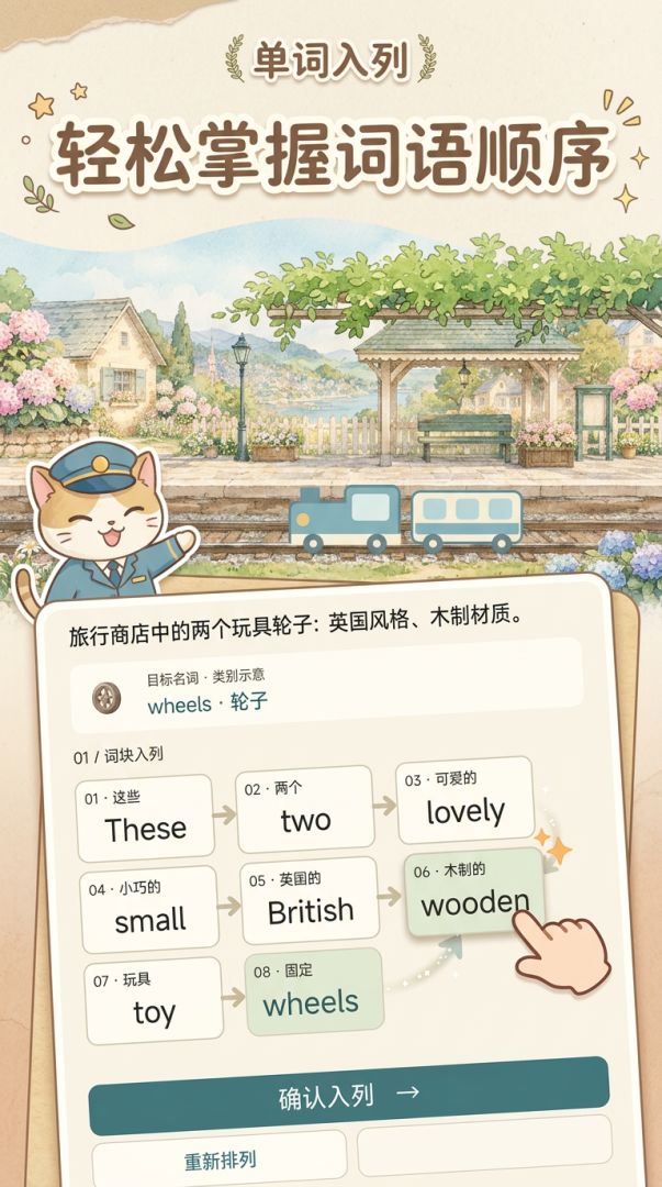 单词入列游戏截图