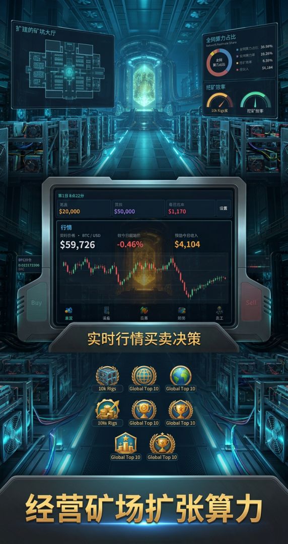 比特币矿场游戏截图