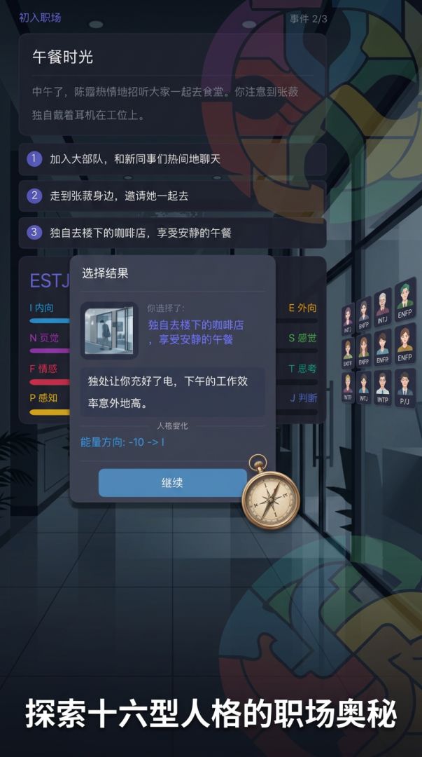职场模拟器：MBTI人格游戏截图