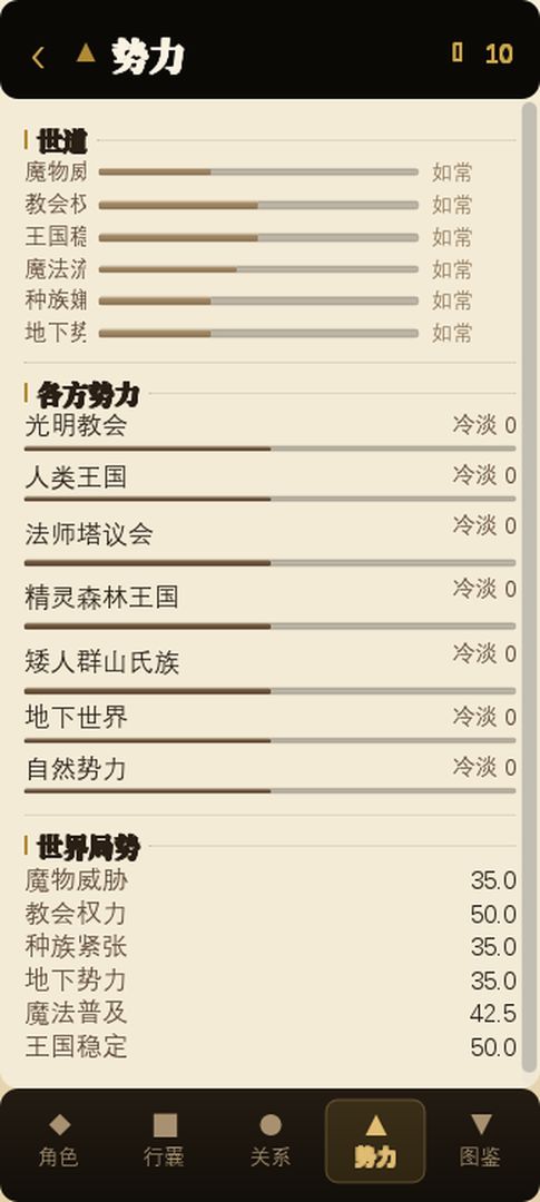 西幻人生模拟器游戏截图