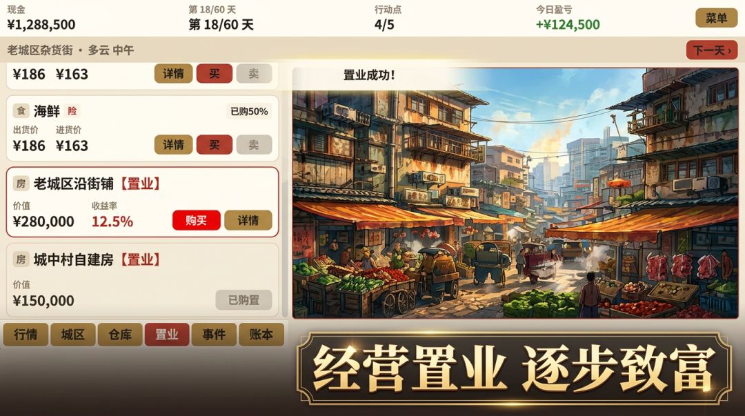 市井浮生：倒卖置业记游戏截图