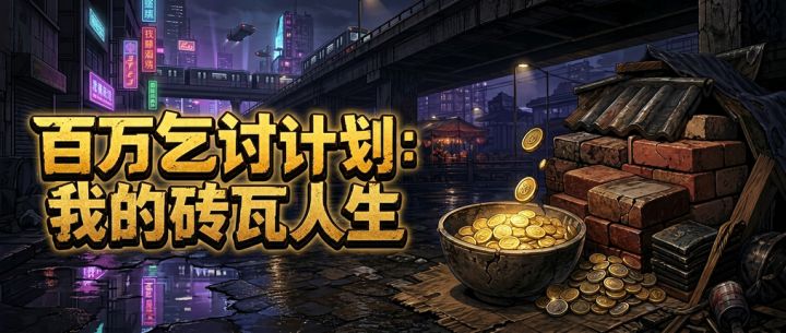 百万乞讨计划：我的砖瓦人生 封面