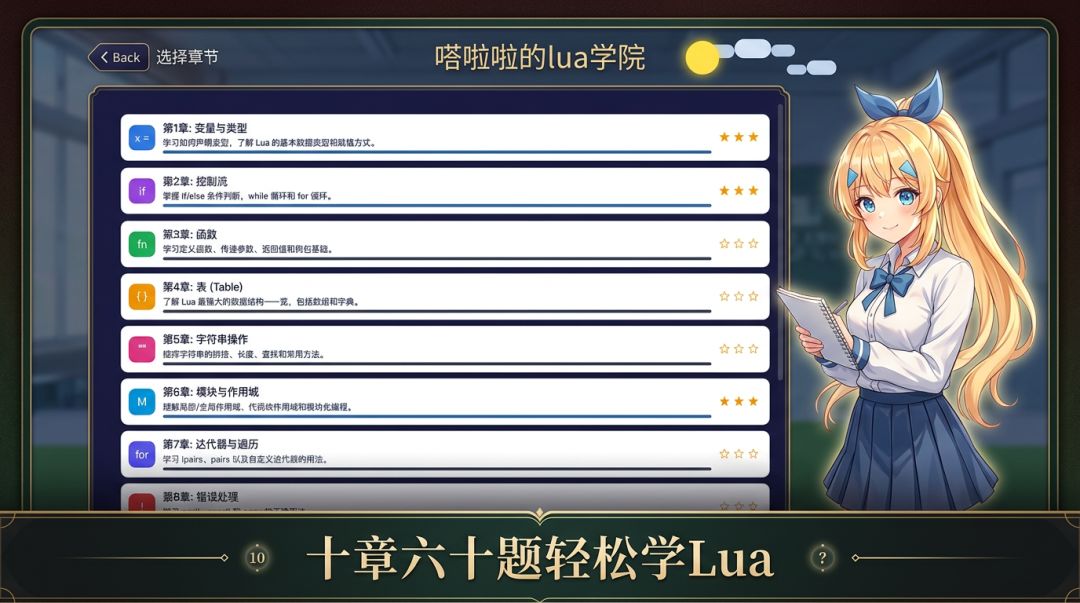 嗒啦啦的lua学院游戏截图