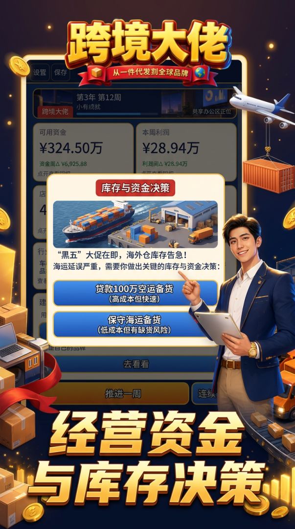 跨境大佬:从一件代发到全球品牌游戏截图