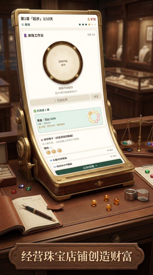 珠宝手串经营模拟游戏截图