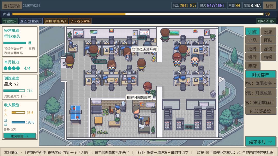 大模型公司:AI创业时代游戏截图